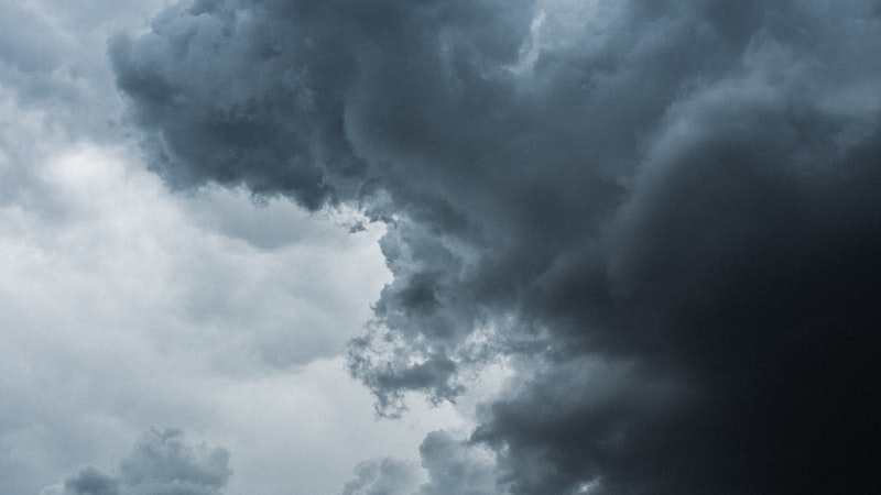 An umbrella in the rain, symbolising the financial safety net an emergency fund provides
